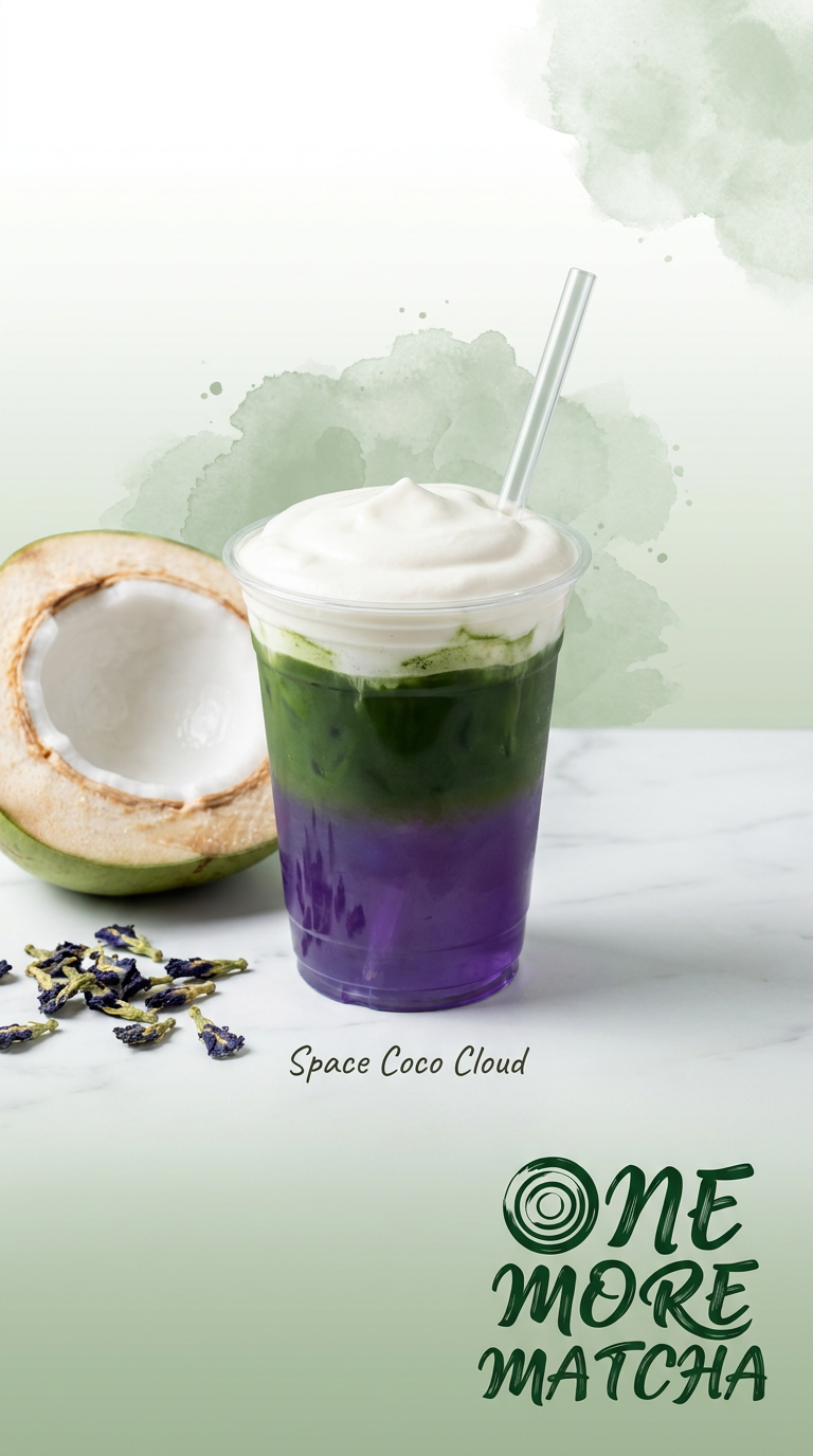 Space coconut cloud matcha