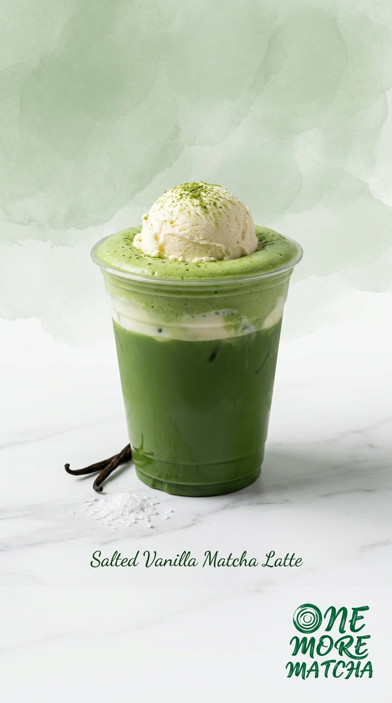 Salted Vanilla  Matcha Latte